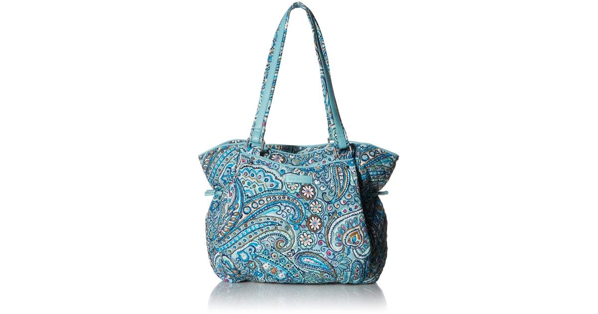 Vera Bradley Signature Cotton Glenna Satchel Purse in Daisy Dot Paisley ...