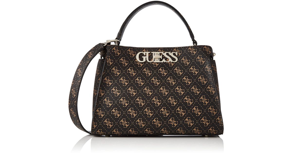 UPTOWN CHIC TURNLOCK SATCHEL Donna Taglia Unica BLA Guess UPTOWN CHIC TURNLOCK SATCHEL Donna Taglia Unica BLA Guess