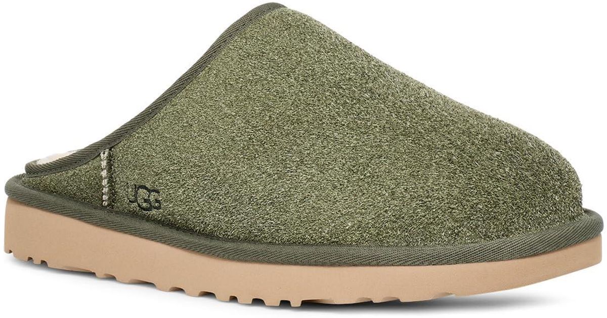 UGG Classic Slip-on Shaggy Suede Slipper in Green | Lyst