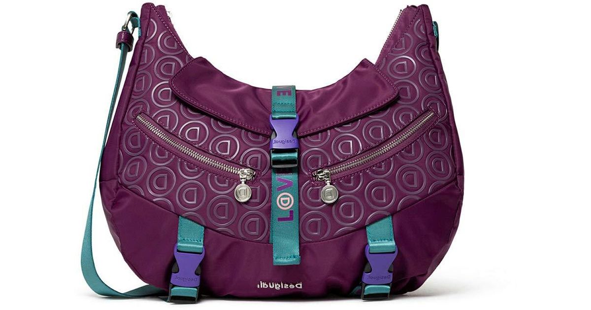 Desigual Bols_stardust Yangra Shoulder Bag Purple | Lyst
