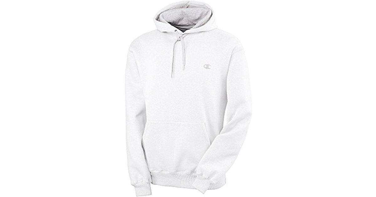 champion white fleece hoodie
