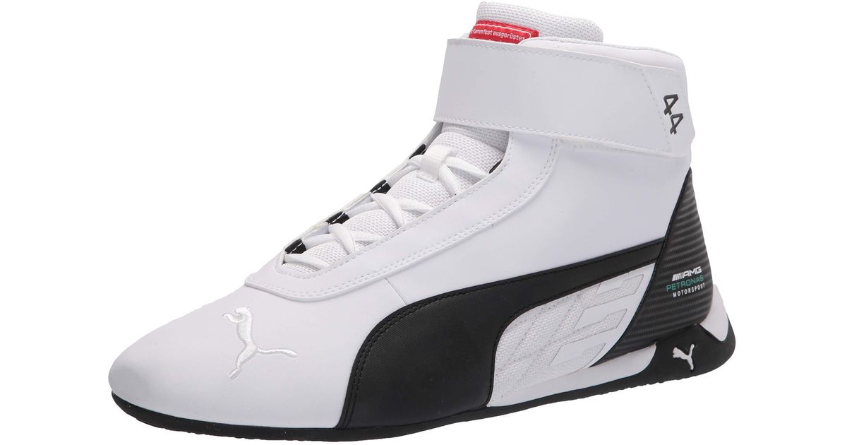 PUMA Mercedes Amg Petronas R-cat Mid Sneaker in White for Men | Lyst
