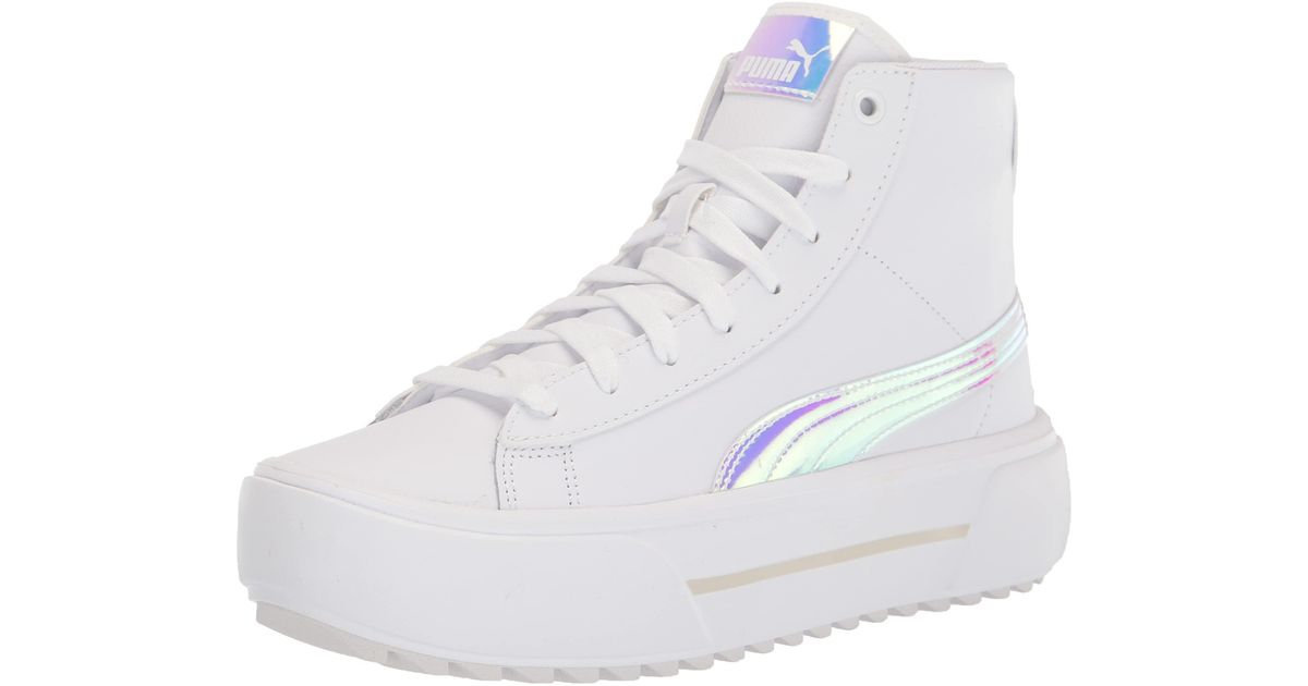 PUMA Rubber Kaia Mid Sneaker in White - Lyst
