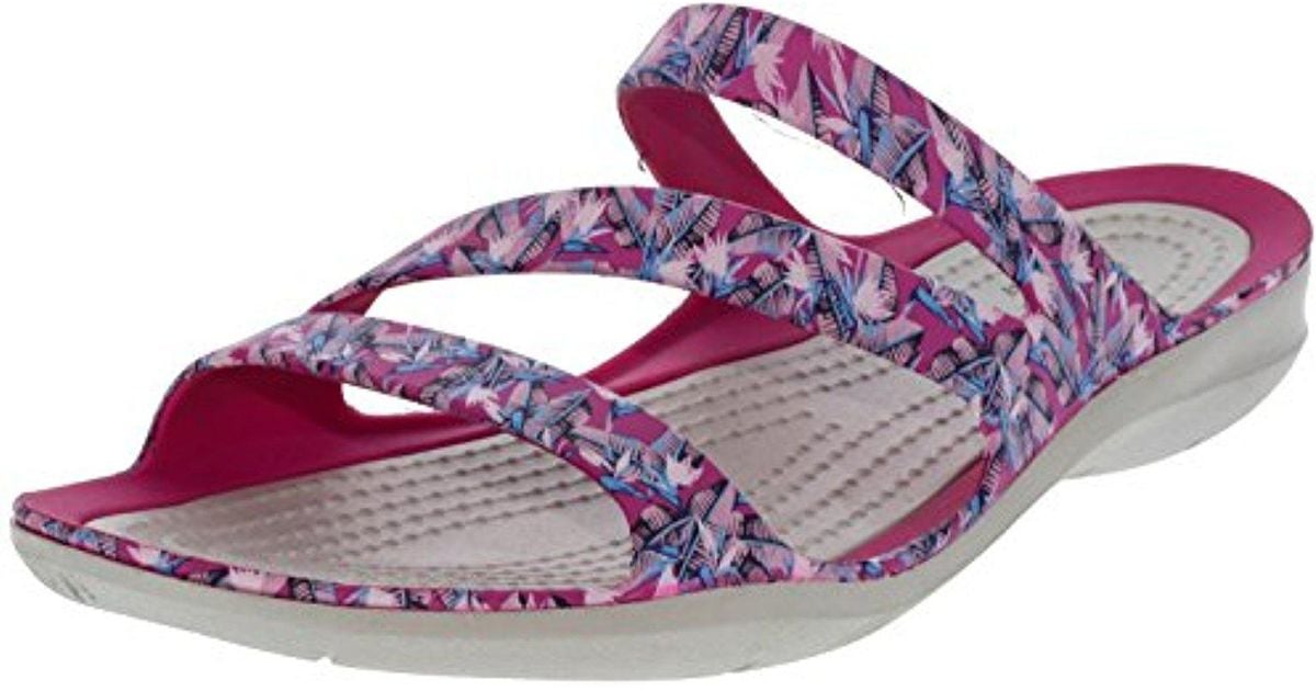 crocs swiftwater graphic sandal