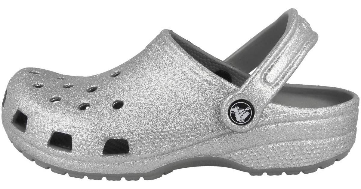 Crocs™ Classic Glitter Clog in Grey Lyst UK