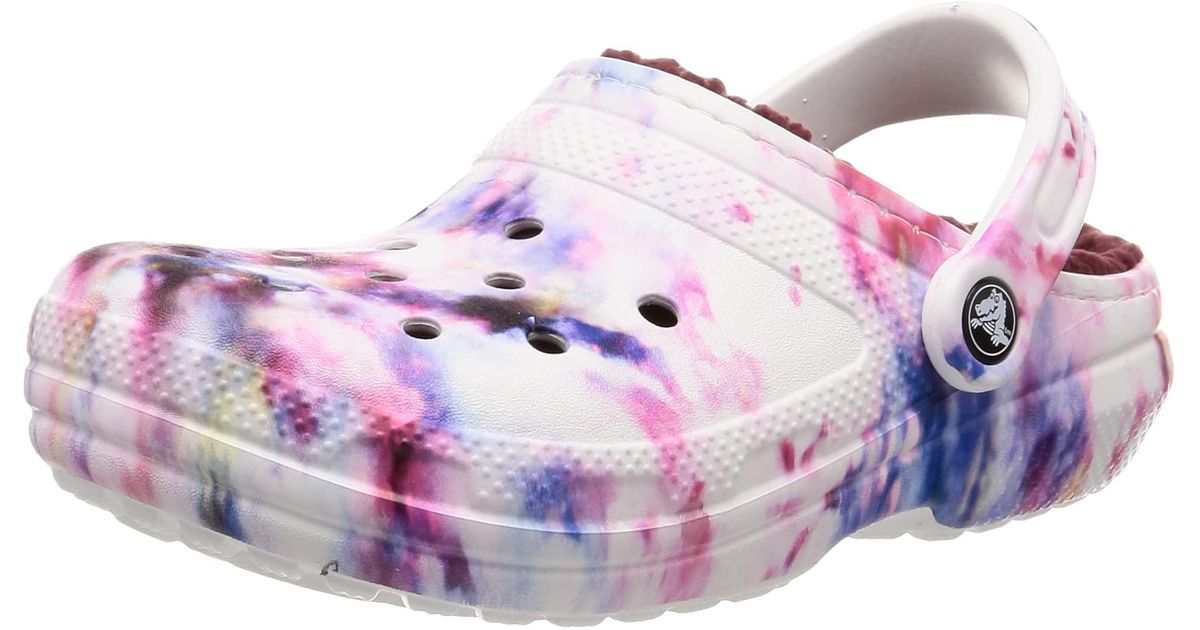 Crocs™ Classic Lined Tiedye Clog Size 4 Uk / 5 Uk in