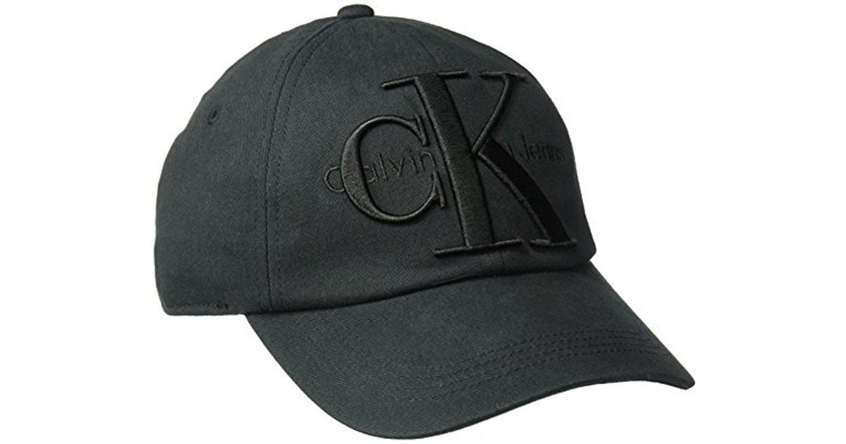 calvin klein black beanie