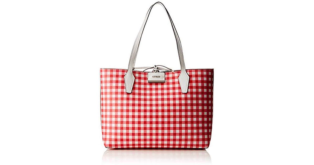 guess checkered bag