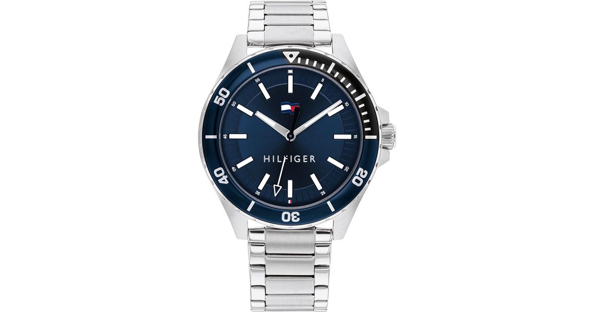 Tommy Hilfiger Stainless Steel & Multicolor Aluminum Case And Link