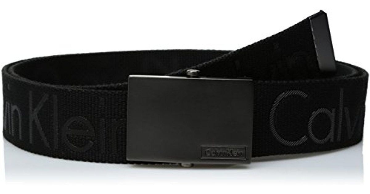 calvin klein webbing belt