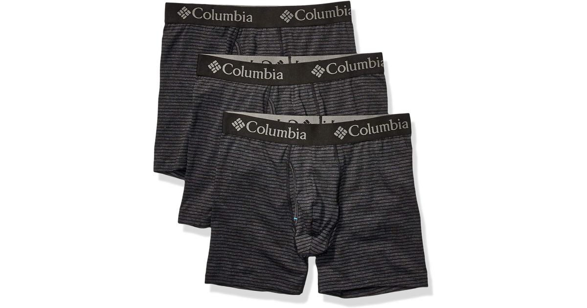 Columbia Men's Performance Cotton Stretch Boxer Brief 3 Pack, New