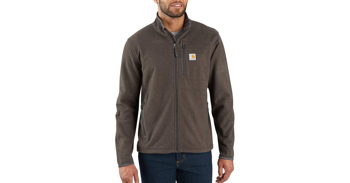 Carhartt Dalton Full Zip Fleece Sweater in Gray for Men Lyst