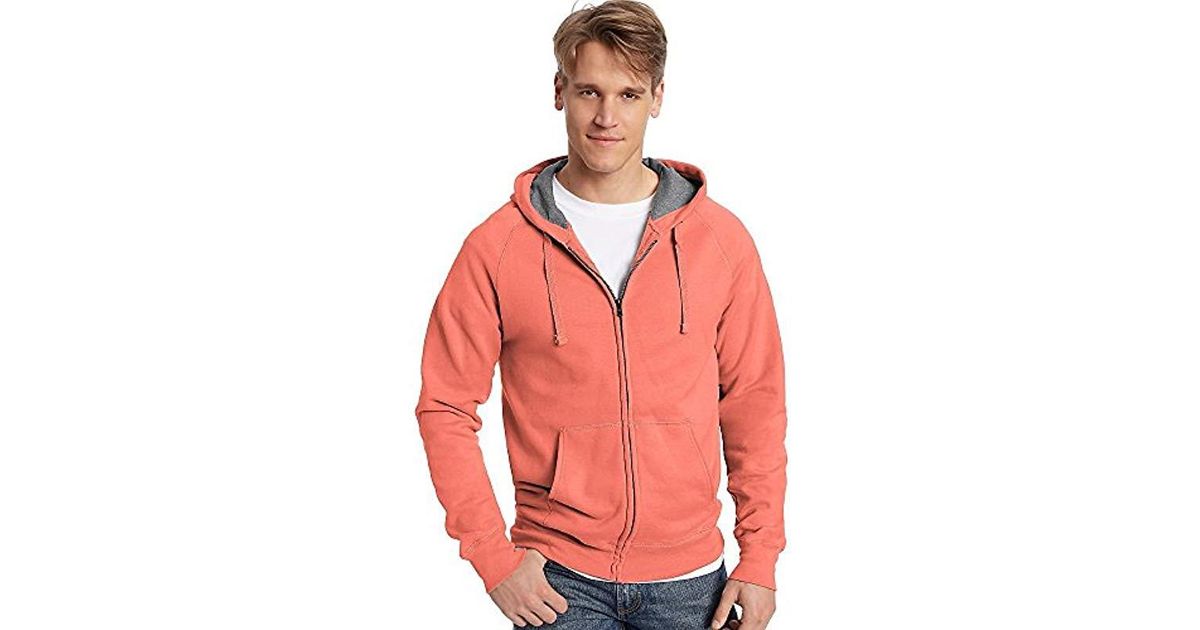 hanes orange hoodie
