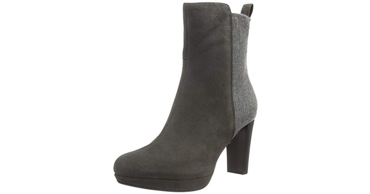 Clarks Leather 's Kendra Porter Ankle Boots in Grey (Dark Grey Suede)  (Grey) - Lyst