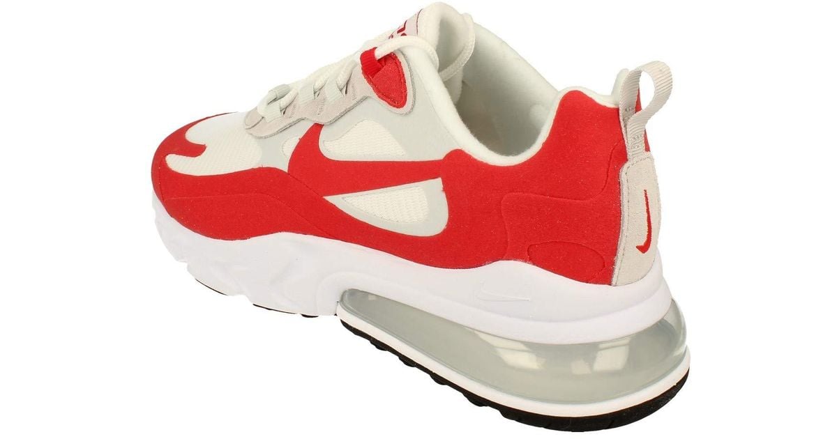 Nike air max 270 react cheap trainers in black/red