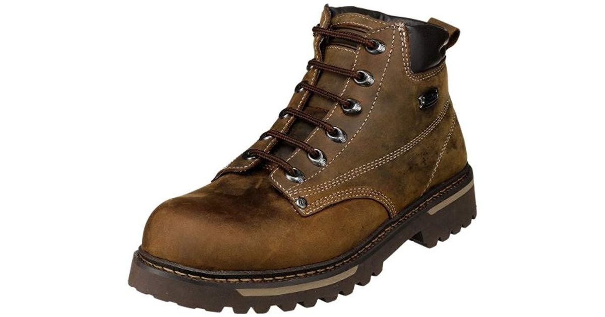 Skechers Leather Usa Bully Ii Padded-collar Boot in Dark Brown (Brown) for  Men | Lyst