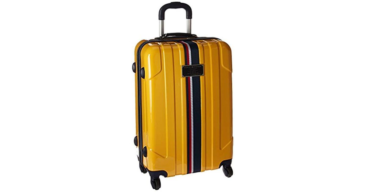 tommy hilfiger luggage yellow