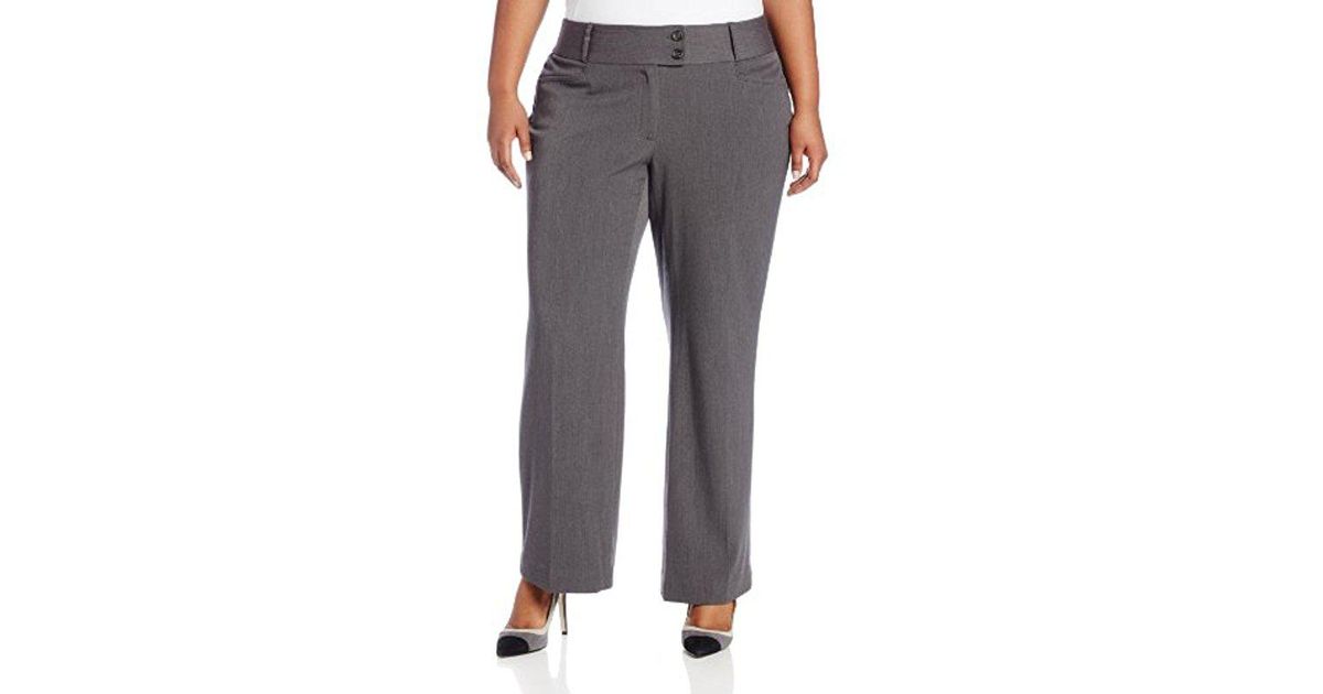 plus size bootcut trousers
