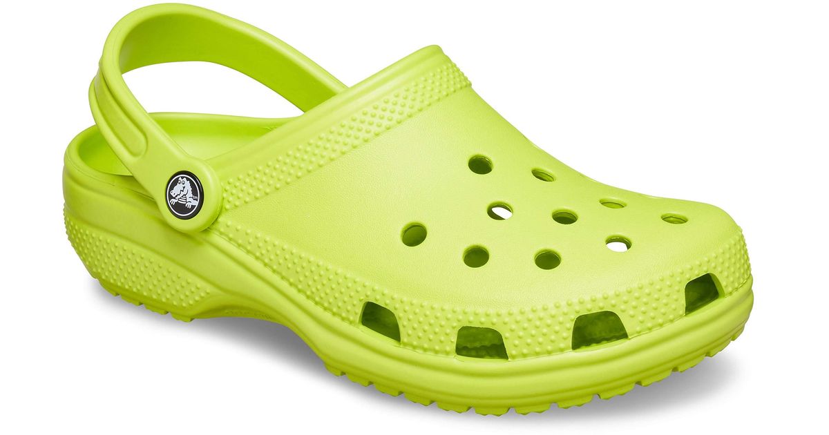 mens yellow crocs