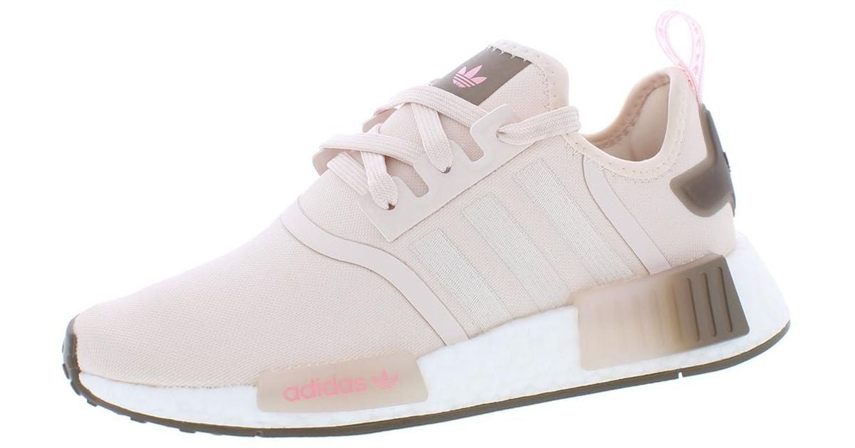 adidas nmd white grey pink