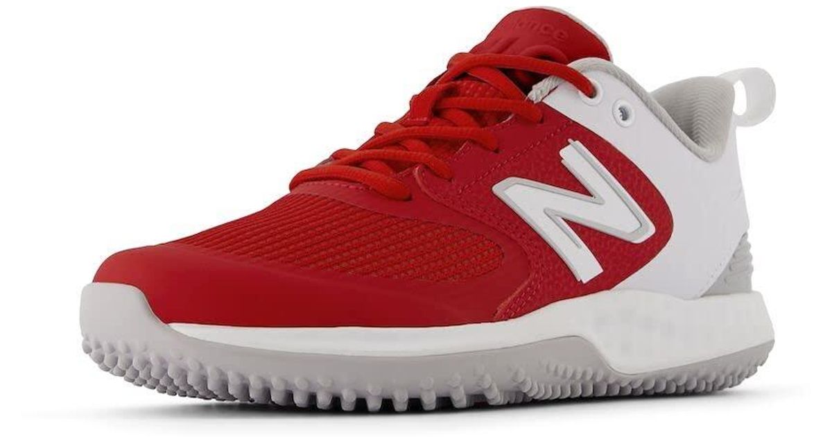 New Balance Fresh Foam Velo V3 Turf-trainer Softball Shoe in Red | Lyst