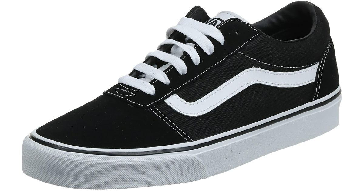 Vans Ward Suede Canvas Trainers in Black for Men Lyst UK
