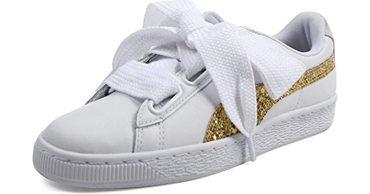 basket puma heart glitter basket puma heart glitter