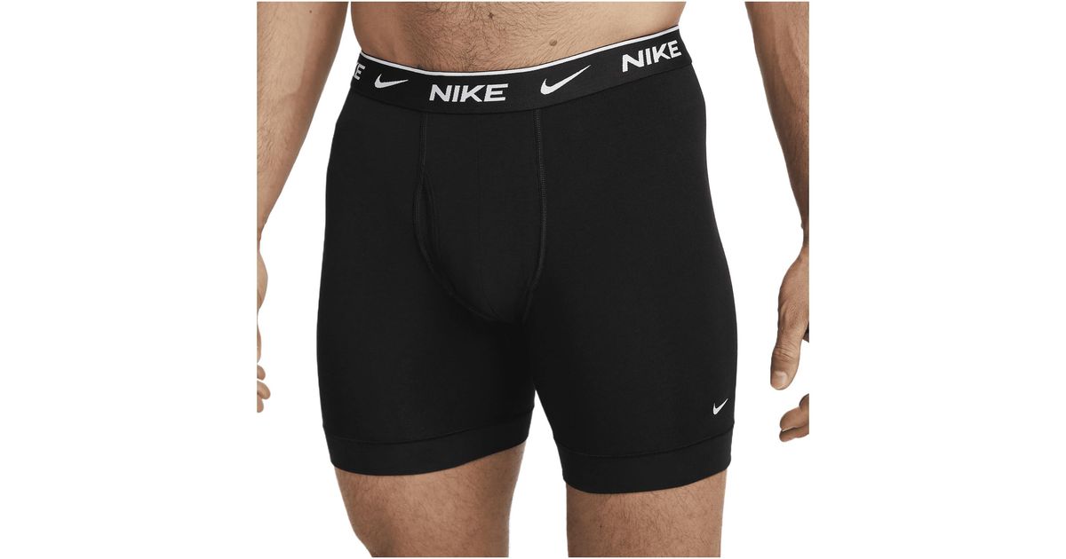 Nike Mens Essential Cotton Stretch W/fly Boxer Brief 3pk Underwear in ...