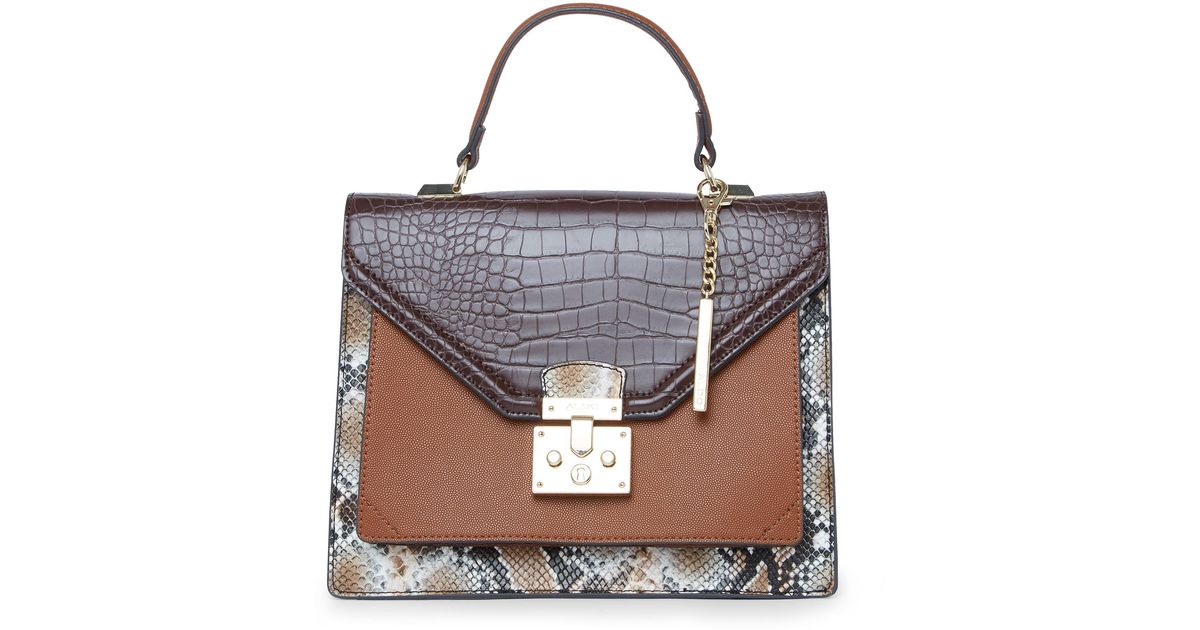 ALDO Womens Clairlea Top Handle Bag in Brown | Lyst