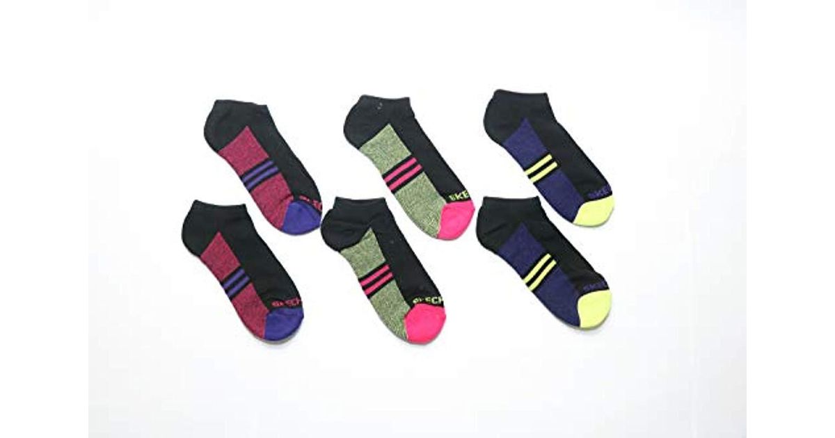 skechers trainer socks ladies