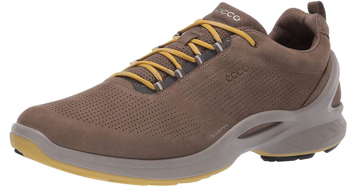 Ecco Leather Biom Fjuel Walking Shoe in Gray for Men - Lyst