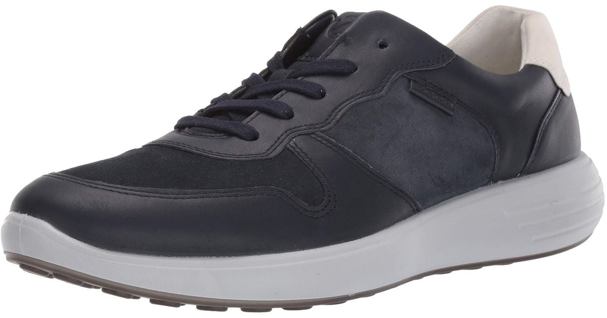 Ecco Suede Soft 7 Runner Shoe in Blue for Men - Save 12% - Lyst
