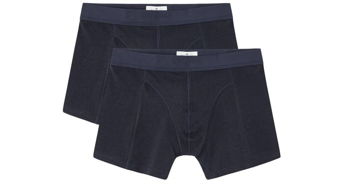 Pack de 2 Bamboo Boxer Boxers bambu Springfield de hombre de color Azul Lyst