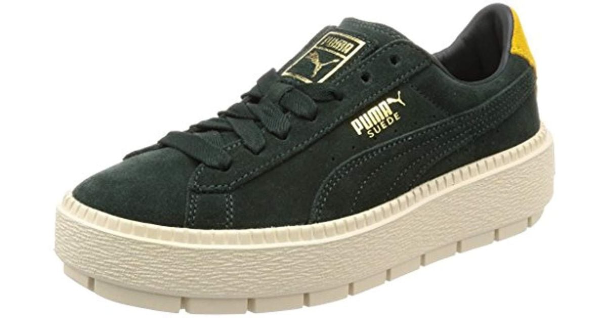 puma green and yellow shoes
