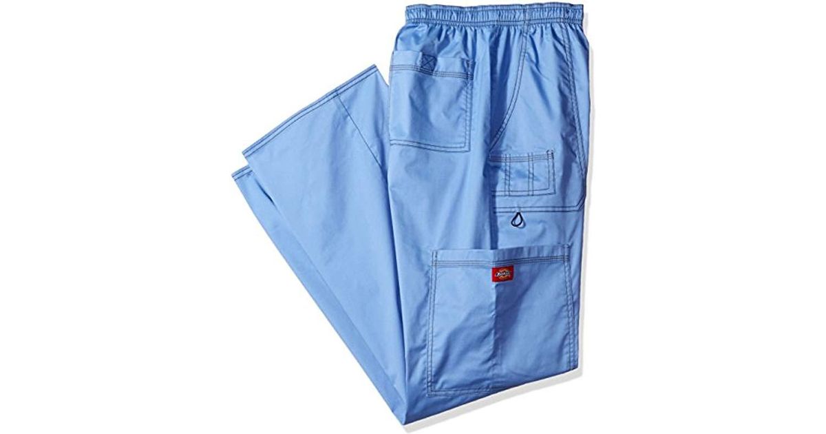 Dickies Genflex Contrast Drawstring Cargo Scrub Pant Big And Tall Ceil Blue Xxx Large For Men Lyst