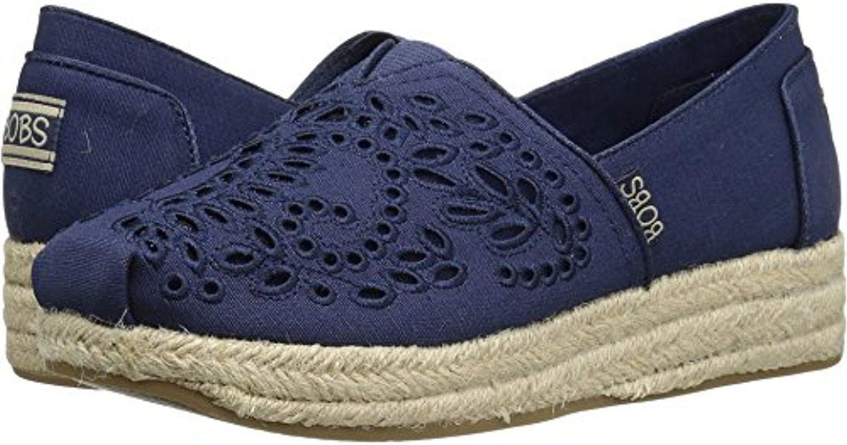 Skechers Bobs From Highlights Flexpadrille Wedge in Blue | Lyst