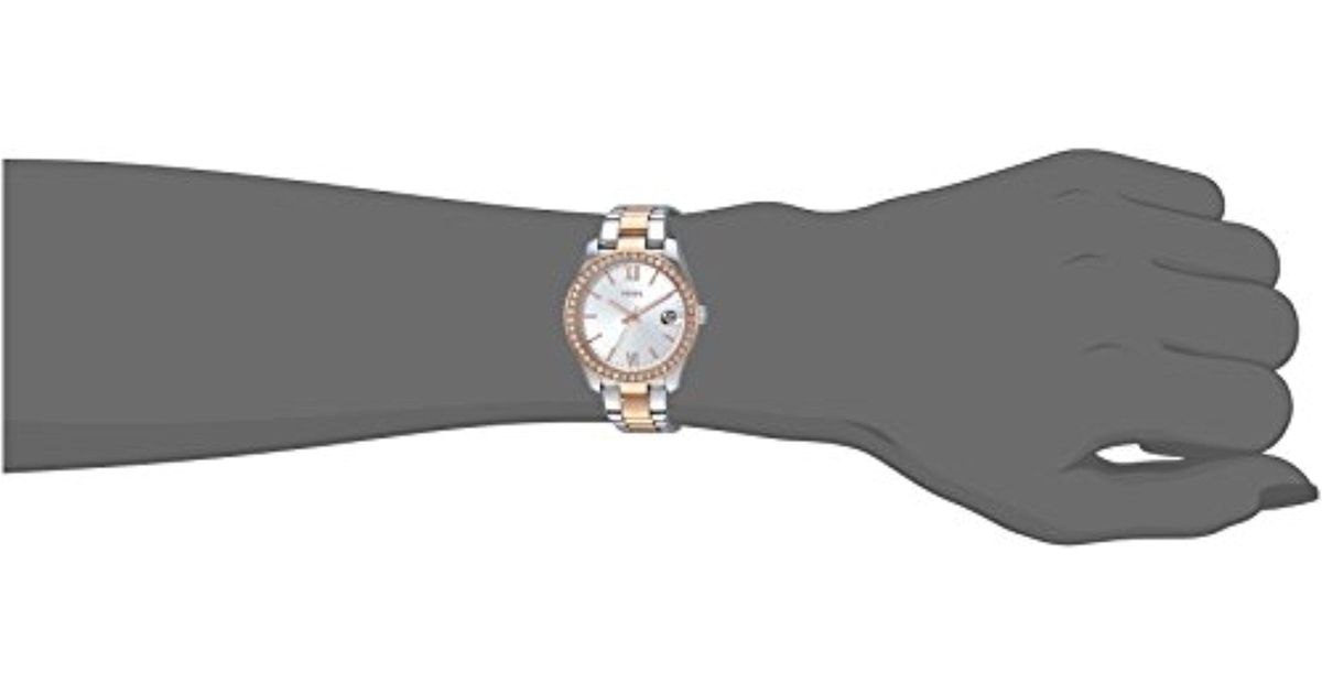 fossil scarlette two tone