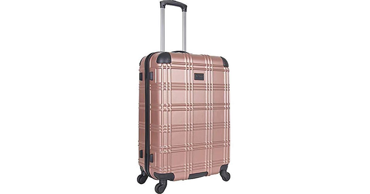 ben sherman luggage rose gold