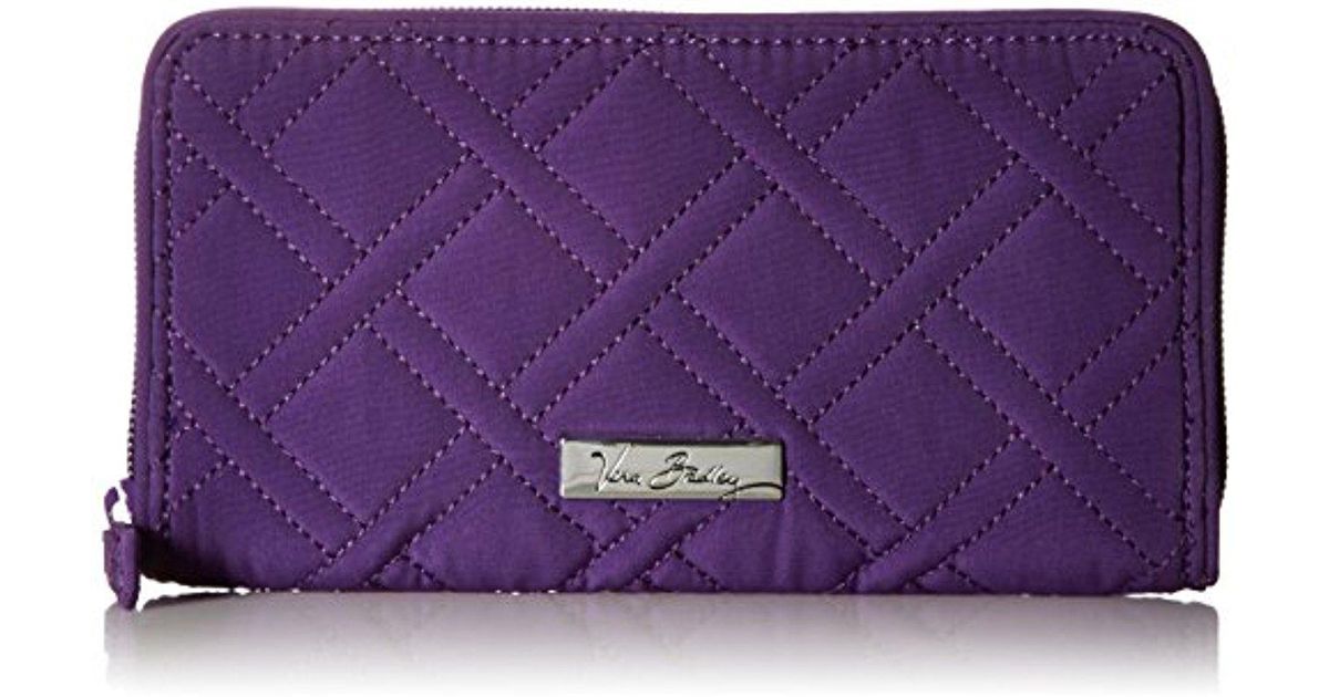 konsonant kan opfattes sfære Vera Bradley Rfid Georgia Wallet, Microfiber in Purple | Lyst