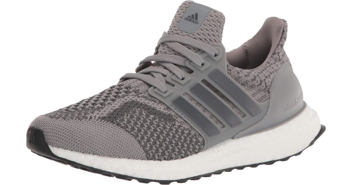 Adidas rubber ultraboost 5 0 alphaskin running shoe in grey grey black