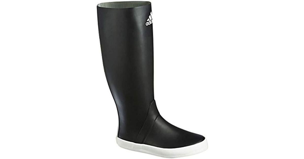 adidas Sailing Harbour Rubber Wellington Boots Black/white for Men | Lyst UK
