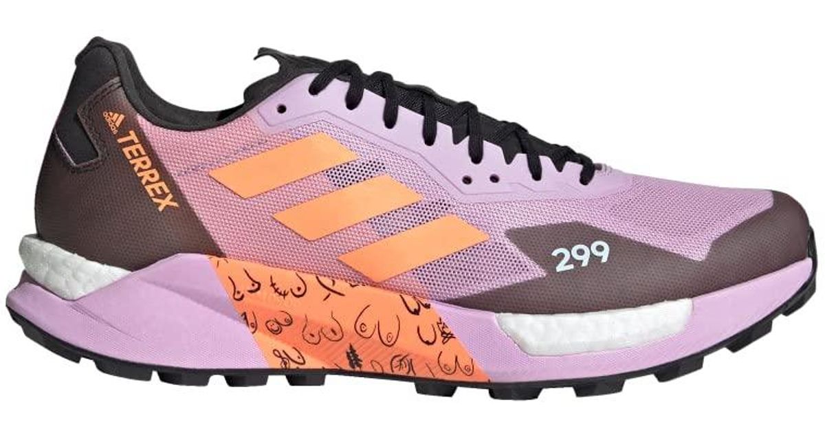 adidas Terrex Agravic Ultra Bca Trail Running Shoes in Pink for Men