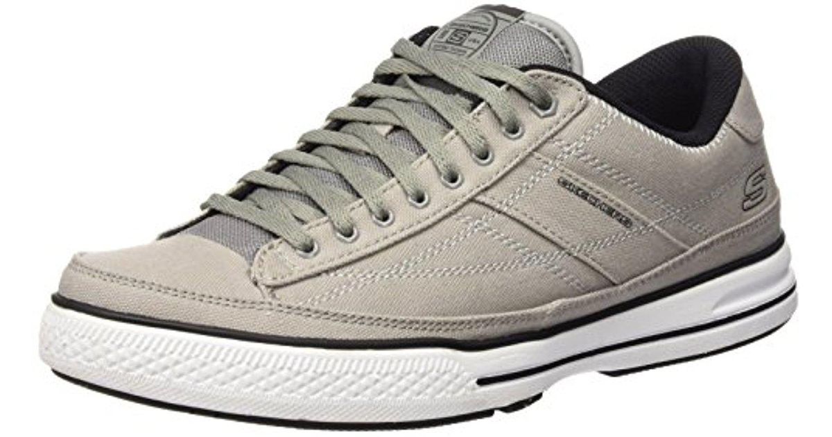 Skechers Canvas Sport Arcade Chat Sneaker In Gray For Men Lyst