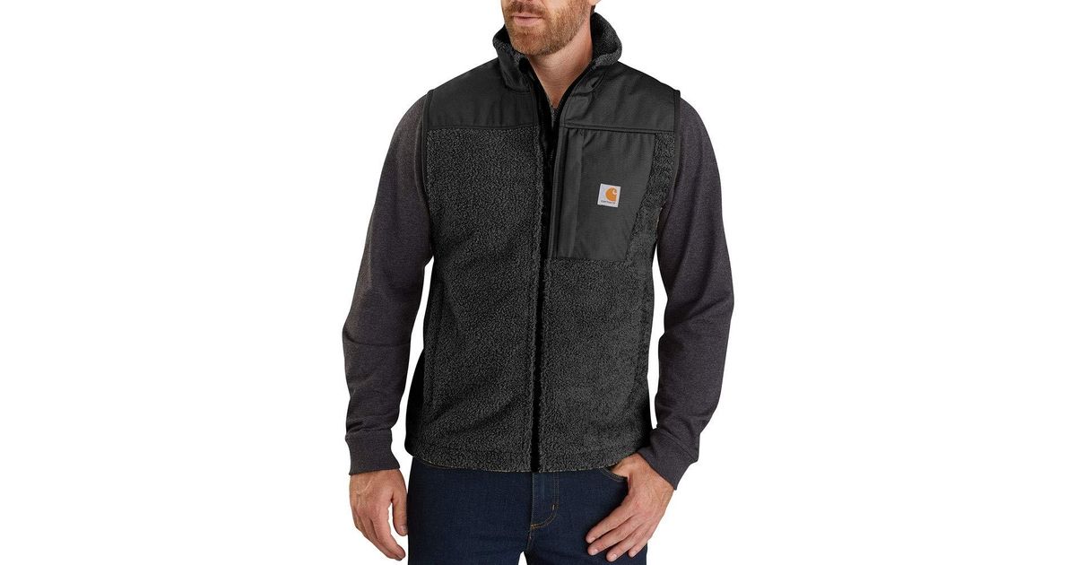 Carhartt Yukon Extremes Wind Fighter Fleece Vest in Black for Men Save 9 Lyst