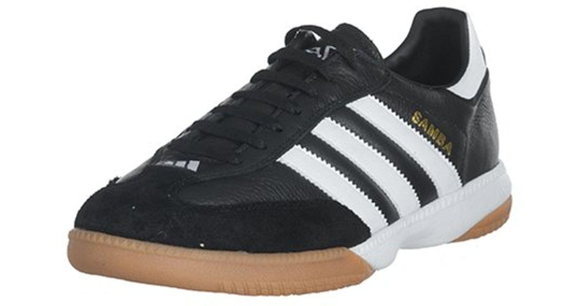 adidas Performance Samba Millennium Indoor Soccer Cleat,black/white