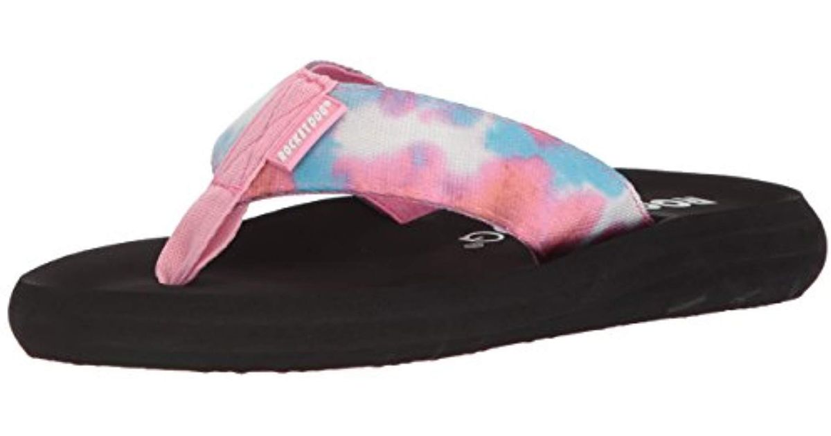 tie dye flip flops