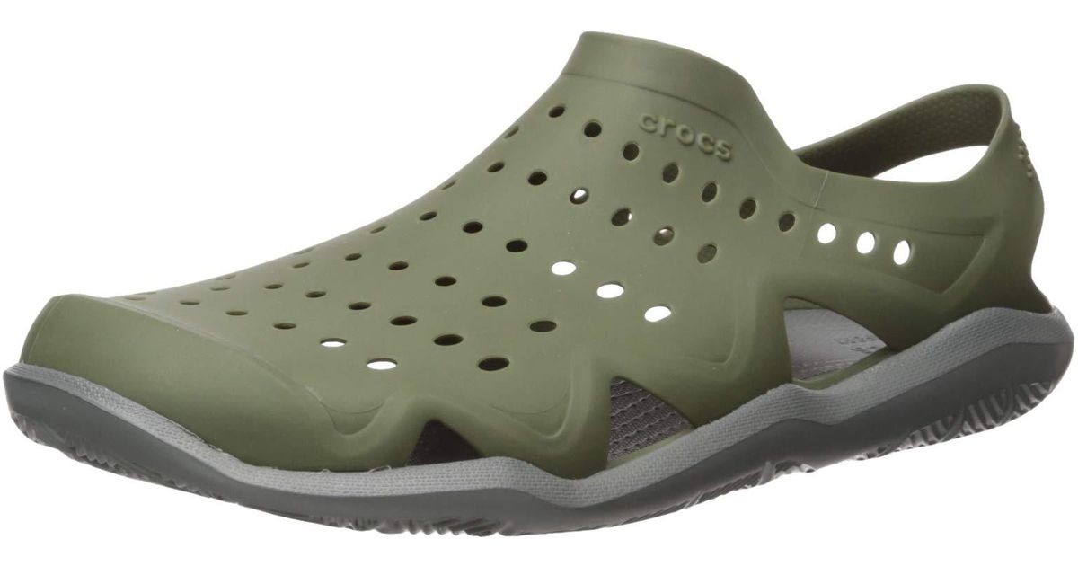 Crocs™ Mens Swiftwater Wave Sandal in Green for Men | Lyst