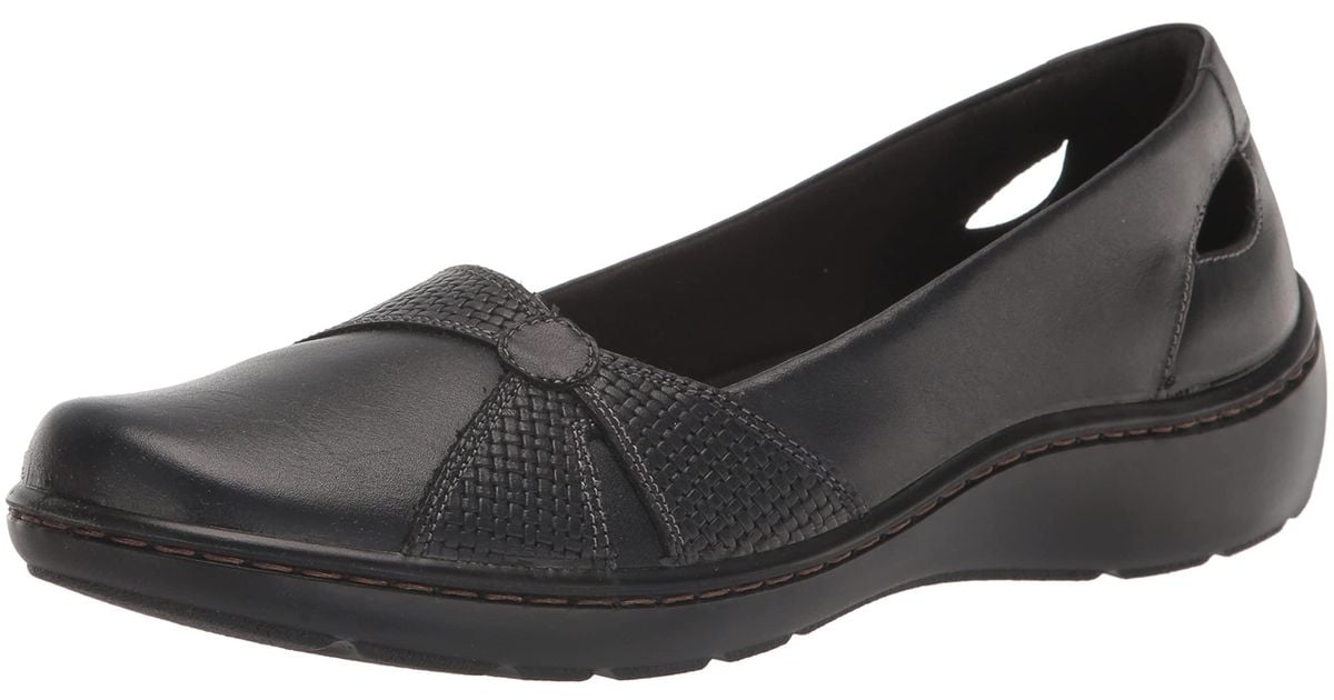 Clarks Leather Cora Jade Loafer in Black Leather (Black) - Save 23% | Lyst