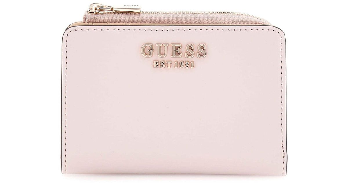 Guess Geldbörse Jane Zip Around Card Case Lotus rosa in Pink Lyst DE