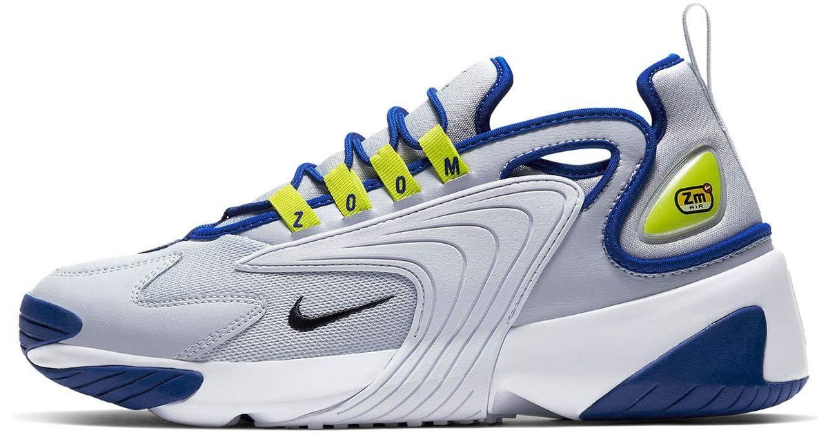 Nike Leather Zoom 2k In White Grey Blue White For Men Save 64 Lyst